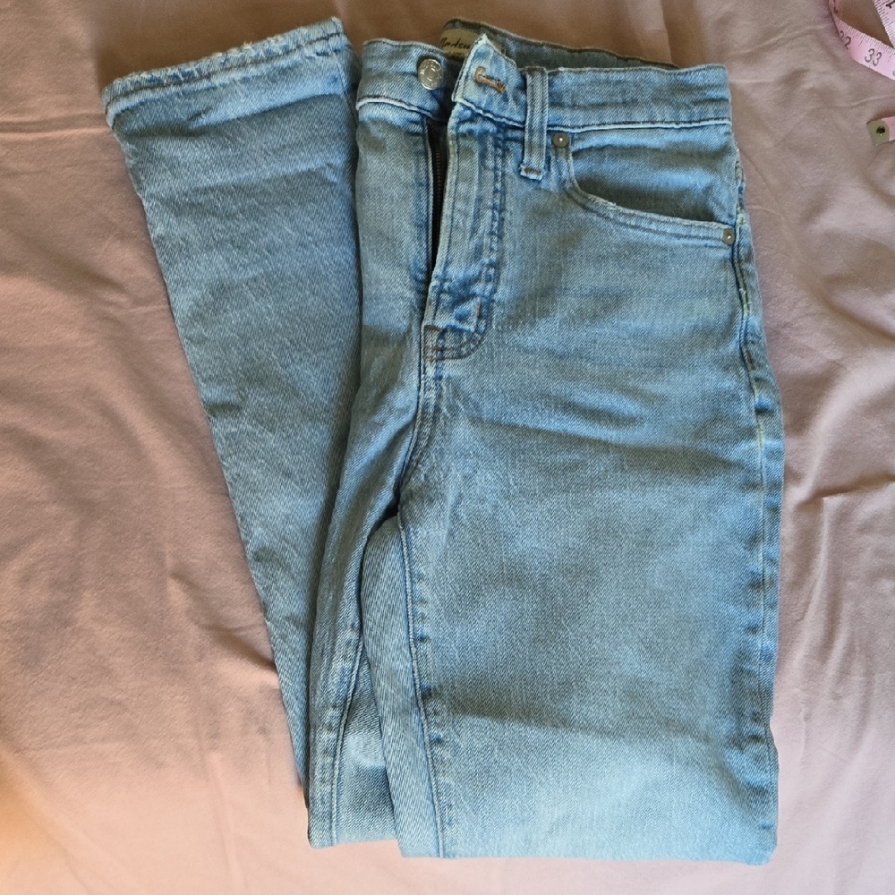 Madewell Light Blue Straight Jeans